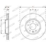 Bremsscheibe DDF2811C Bremsscheibe DDF2811C