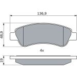 BOSCH 0 986 494 110 Bremsbelagsatz, Scheibenbremse BOSCH 0 986 494 110 Bremsbelagsatz, Scheibenbremse