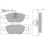Bremsbelagsatz, Scheibenbremse 1170582 Bremsbelagsatz, Scheibenbremse 1170582