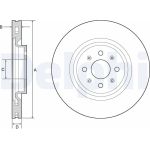 Delphi BG4456 Bremsscheibe