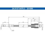 Bremsschlauch 24.5137-0470.3 Bremsschlauch 24.5137-0470.3