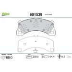Valeo 601539 Bremsbelagsatz, Scheibenbremse Valeo 601539 Bremsbelagsatz, Scheibenbremse