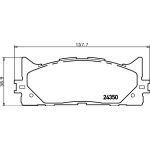 Bremsbelagsatz, Scheibenbremse 8DB 355 012-401 Bremsbelagsatz, Scheibenbremse 8DB 355 012-401