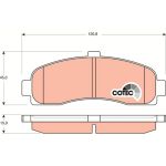 TRW GDB1059 Bremsbelagsatz, Scheibenbremse COTEC
