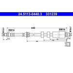 ATE 24.5113-0440.3 Bremsschlauch ATE 24.5113-0440.3 Bremsschlauch