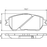 BOSCH 0 986 495 160 Bremsbelagsatz, Scheibenbremse BOSCH 0 986 495 160 Bremsbelagsatz, Scheibenbremse