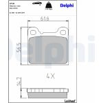 Delphi LP18 Bremsbelagsatz, Scheibenbremse Delphi LP18 Bremsbelagsatz, Scheibenbremse
