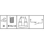 Schalter, Rückfahrleuchte 6ZF 008 621-341