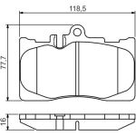 BOSCH 0 986 495 138 Bremsbelagsatz, Scheibenbremse