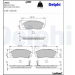 Delphi LP605 Bremsbelagsatz, Scheibenbremse