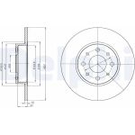 Delphi BG4312 Bremsscheibe Delphi BG4312 Bremsscheibe