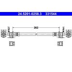 ATE 24.5201-0258.3 Bremsschlauch ATE 24.5201-0258.3 Bremsschlauch