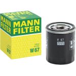 MANN-FILTER W 67 Ölfilter M 20 X 1.5, mit einem Rücklaufsperrventil, Anschraubfilter MANN-FILTER W 67 Ölfilter M 20 X 1.5, mit einem Rücklaufsperrventil, Anschraubfilter