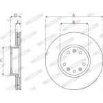 Bremsscheibe DDF2782C