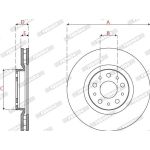 Bremsscheibe DDF2776C Bremsscheibe DDF2776C