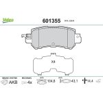 Valeo 601355 Bremsbelagsatz, Scheibenbremse Valeo 601355 Bremsbelagsatz, Scheibenbremse