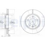 Delphi BG3893C Bremsscheibe