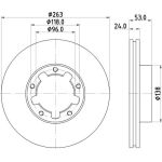 Bremsscheibe 8DD 355 115-221