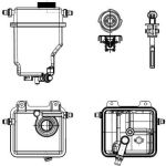 NRF 454036 Ausgleichsbehälter, Kühlmittel EASY FIT NRF 454036 Ausgleichsbehälter, Kühlmittel EASY FIT