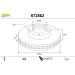 Bremsscheibe 672862 Bremsscheibe 672862