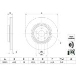 BOSCH 0 986 479 G63 Bremsscheibe