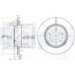 Delphi BG3782 Bremsscheibe