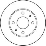 TRW DF2575 Bremsscheibe TRW DF2575 Bremsscheibe