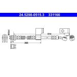 ATE 24.5298-0515.3 Bremsschlauch ATE 24.5298-0515.3 Bremsschlauch