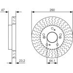 BOSCH 0 986 479 U92 Bremsscheibe BOSCH 0 986 479 U92 Bremsscheibe