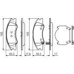 BOSCH 0 986 494 577 Bremsbelagsatz, Scheibenbremse BOSCH 0 986 494 577 Bremsbelagsatz, Scheibenbremse