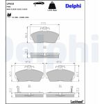 Delphi LP618 Bremsbelagsatz, Scheibenbremse Delphi LP618 Bremsbelagsatz, Scheibenbremse