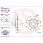 Brembo 09.5707.75 Bremsscheibe XTRA LINE - Max Brembo 09.5707.75 Bremsscheibe XTRA LINE - Max