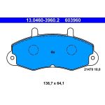 ATE 13.0460-3960.2 Bremsbelagsatz, Scheibenbremse ATE 13.0460-3960.2 Bremsbelagsatz, Scheibenbremse
