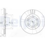 Delphi BG2416 Bremsscheibe