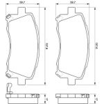 BOSCH 0 986 424 700 Bremsbelagsatz, Scheibenbremse BOSCH 0 986 424 700 Bremsbelagsatz, Scheibenbremse