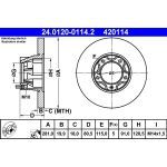Bremsscheibe 24.0120-0114.2