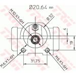 TRW BWF117 Radbremszylinder TRW BWF117 Radbremszylinder