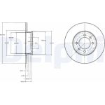 Delphi BG3261 Bremsscheibe