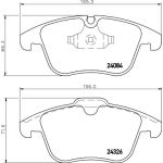Hella 8DB 355 013-621 Bremsbelagsatz, Scheibenbremse