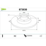 Bremsscheibe 673030 Bremsscheibe 673030