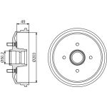 BOSCH 0 986 477 190 Bremstrommel BOSCH 0 986 477 190 Bremstrommel