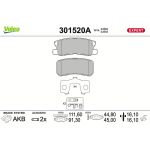 Bremsbelagsatz, Scheibenbremse 301520A Bremsbelagsatz, Scheibenbremse 301520A