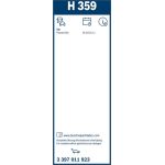 BOSCH H 359 Scheibenwischer Rear 3 397 011 923 BOSCH H 359 Scheibenwischer Rear 3 397 011 923
