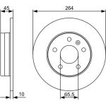 Bremsscheibe 0 986 479 C66 Bremsscheibe 0 986 479 C66