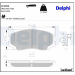 Delphi LP1594 Bremsbelagsatz, Scheibenbremse