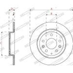 Bremsscheibe DDF2823C Bremsscheibe DDF2823C