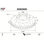 FTE 9082895 Bremsscheibe COATED RANGE FTE 9082895 Bremsscheibe COATED RANGE