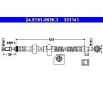 Bremsschlauch 24.5151-0638.3 Bremsschlauch 24.5151-0638.3