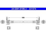 ATE 24.5201-0190.3 Bremsschlauch ATE 24.5201-0190.3 Bremsschlauch