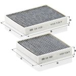 MANN-FILTER CUK 21 000-2 Innenraumfilter, Aktivkohlefilter MANN-FILTER CUK 21 000-2 Innenraumfilter, Aktivkohlefilter